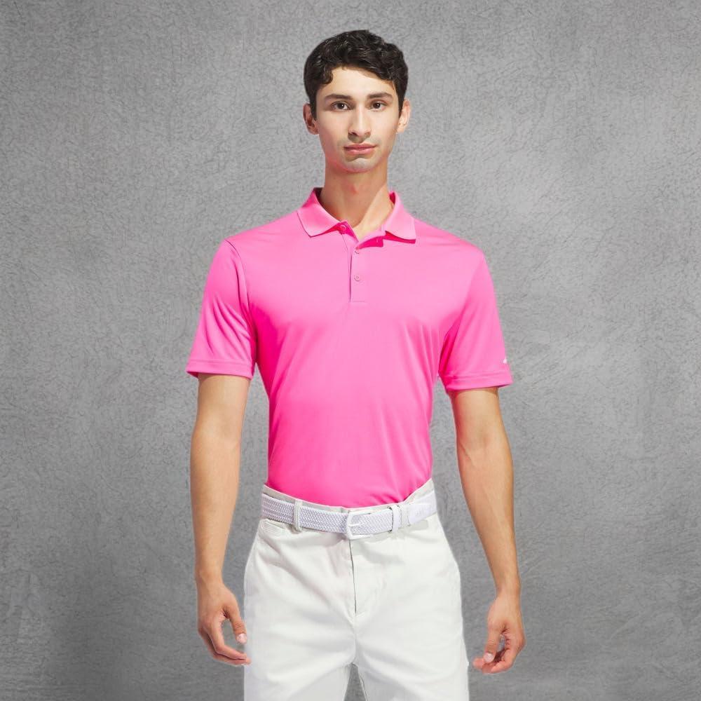 image:imageadidas mens Core Performance Primegreen Polo ShirtSolar Pink