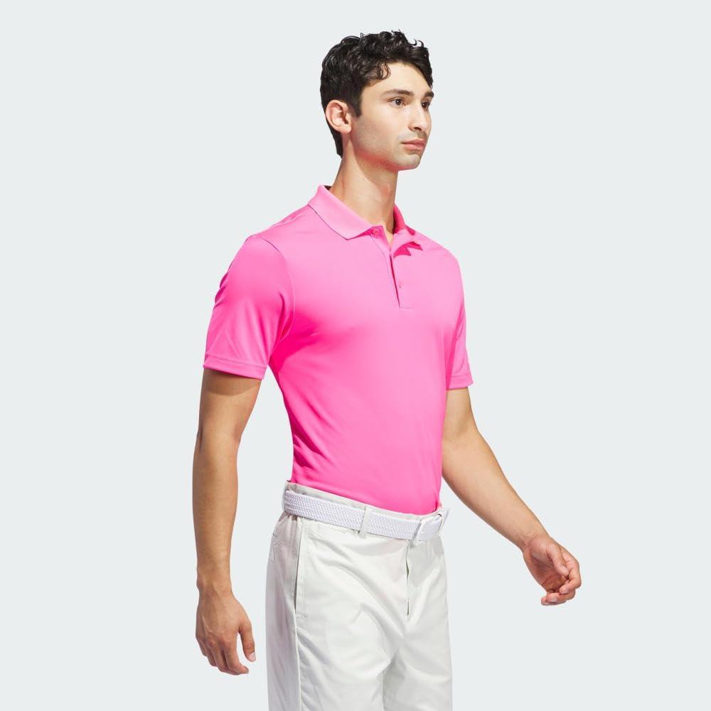 image:imageadidas mens Core Performance Primegreen Polo ShirtSolar Pink