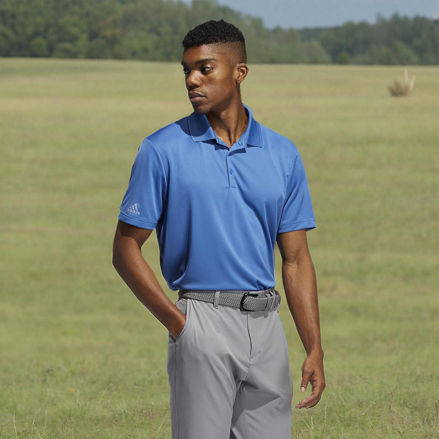 image:imageadidas mens Core Performance Primegreen Polo ShirtTrace Royal