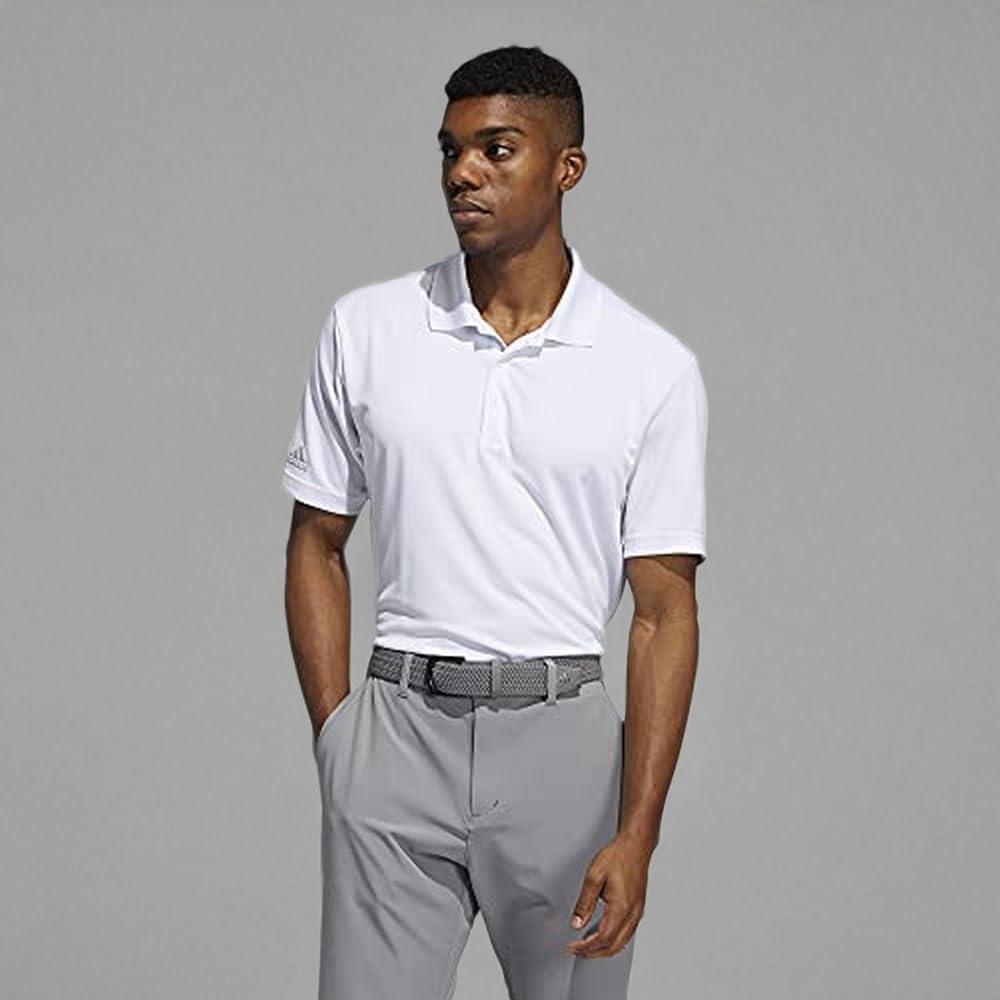 image:imageadidas mens Core Performance Primegreen Polo ShirtWhite