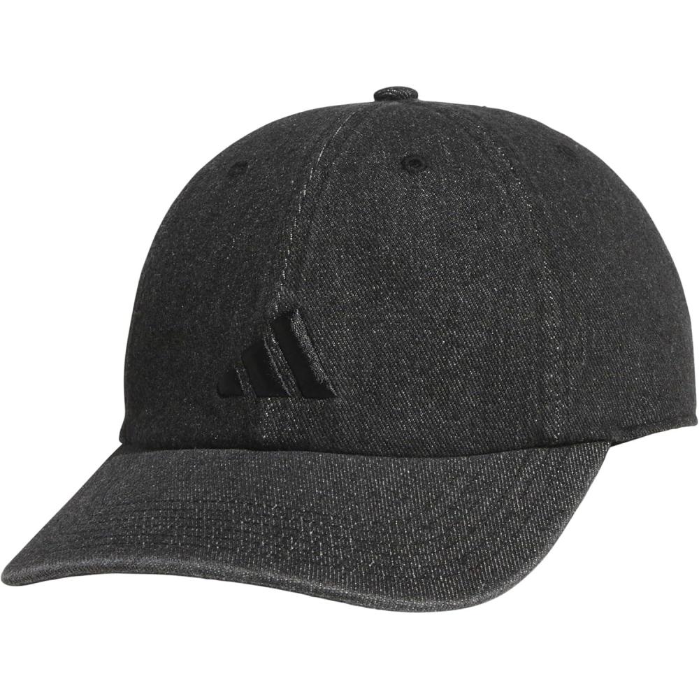 image:imageAdidas Mens Baseball Cap Ultimate Adjustable Strapback Hat Relaxed Fit CottonBlack DenimBlack