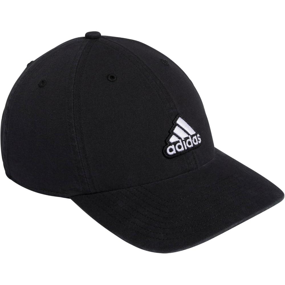 image:imageAdidas Mens Baseball Cap  Ultimate Adjustable Strapback Hat Relaxed Fit CottonBlackWhite
