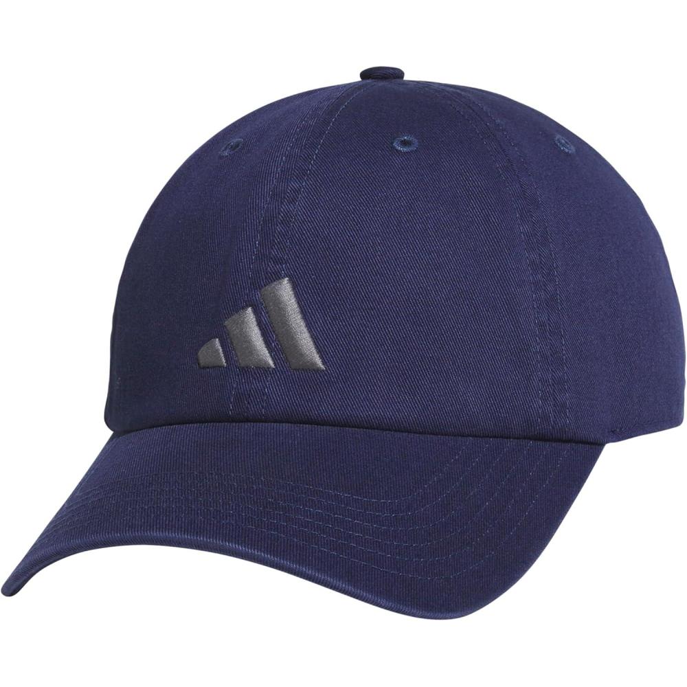 image:imageAdidas Mens Baseball Cap Ultimate Adjustable Strapback Hat Relaxed Fit CottonDark BlueGrey30
