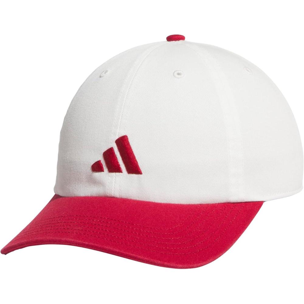 image:imageAdidas Mens Baseball Cap Ultimate Adjustable Strapback Hat Relaxed Fit CottonOff WhiteActive Maroon30