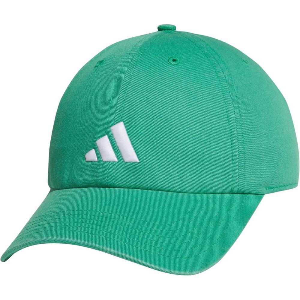 image:imageAdidas Mens Baseball Cap  Ultimate Adjustable Strapback Hat Relaxed Fit CottonSemi Court GreenWhite30