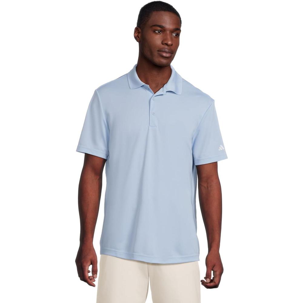 image:imageadidas mens Core Performance Primegreen Polo ShirtClear Sky