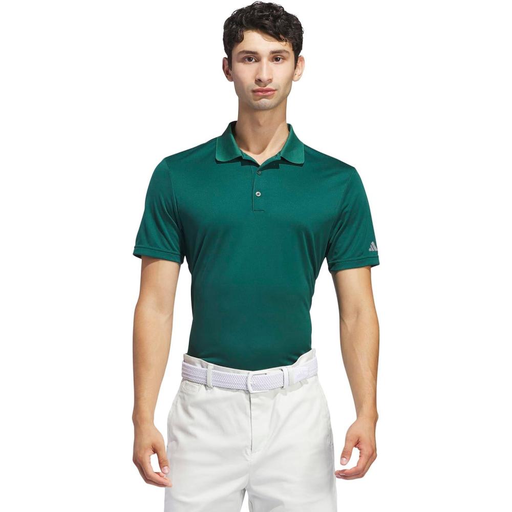 image:imageadidas mens Core Performance Primegreen Polo ShirtCollegiate Green