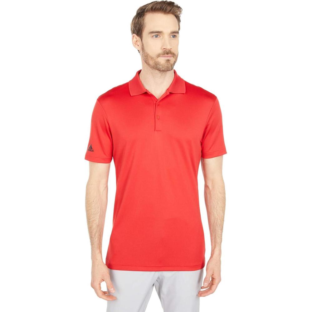 image:imageadidas mens Core Performance Primegreen Polo ShirtCollegiate Red