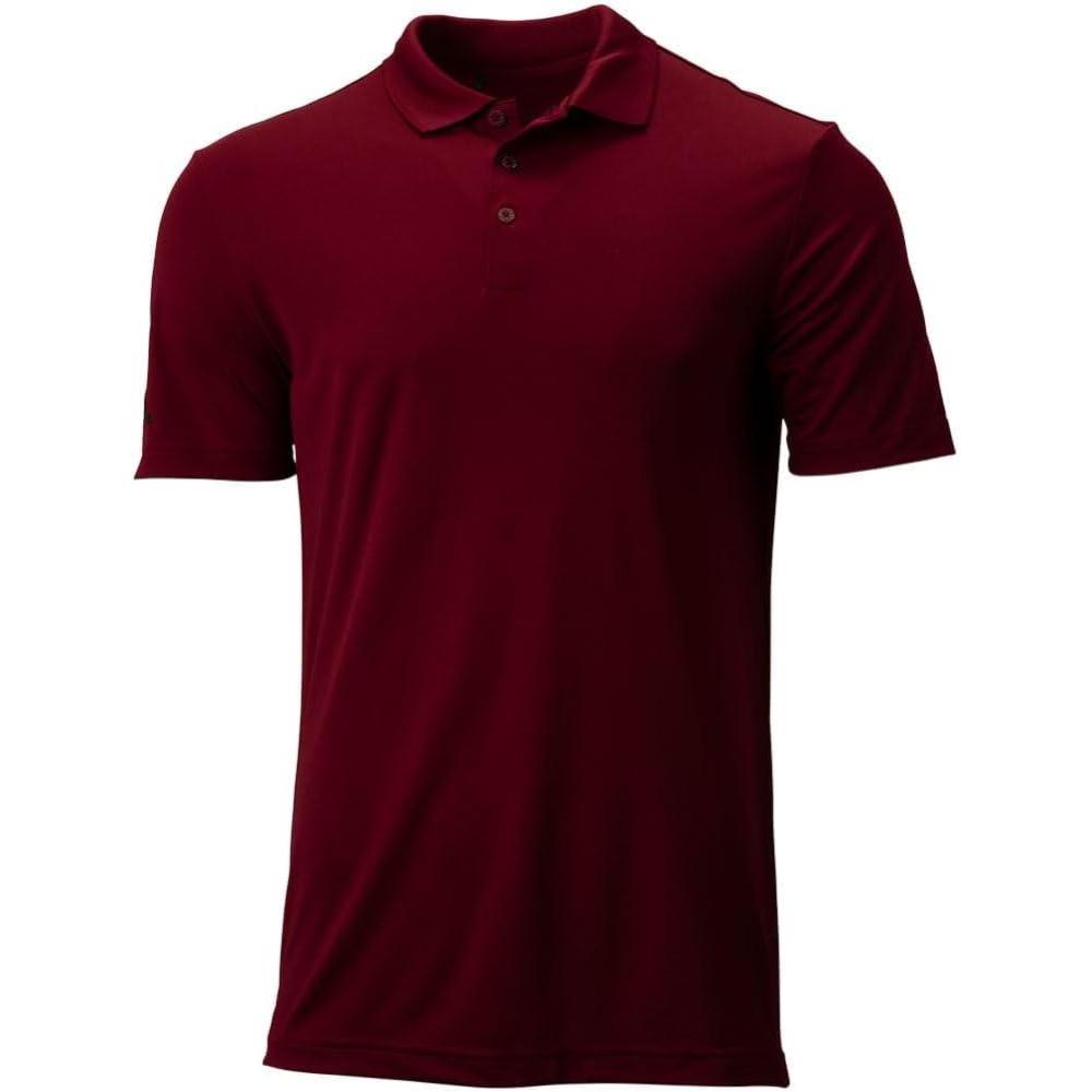 image:imageadidas mens Core Performance Primegreen Polo ShirtColllegiate Burgundy
