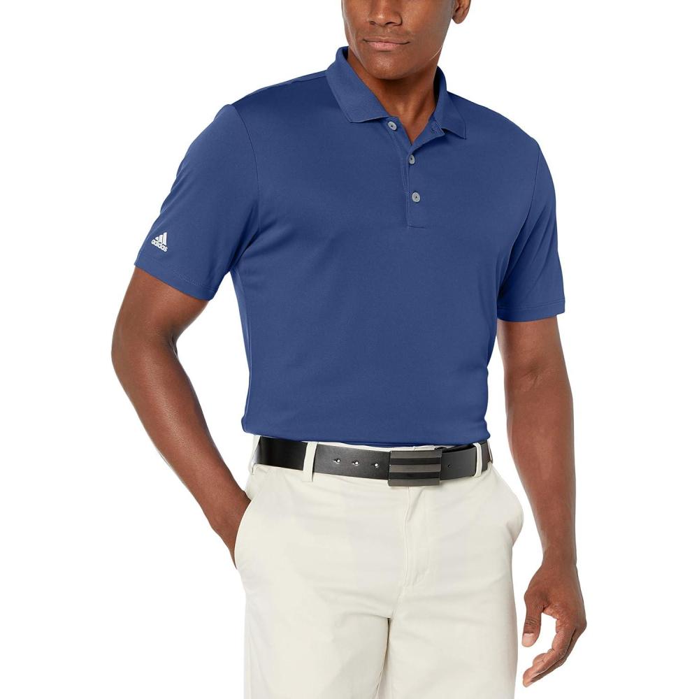 image:imageadidas mens Core Performance Primegreen Polo ShirtDark Slate1