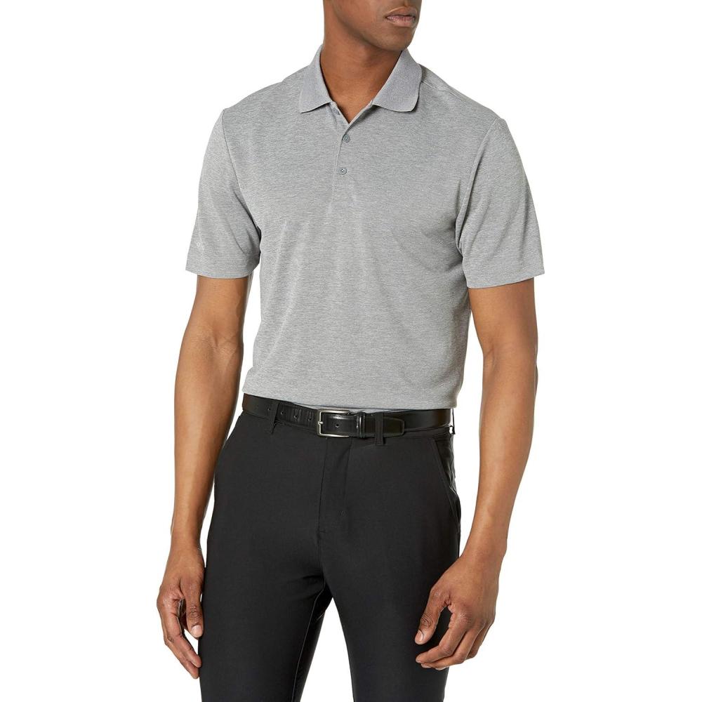 image:imageadidas mens Core Performance Primegreen Polo ShirtGrey Heather 23
