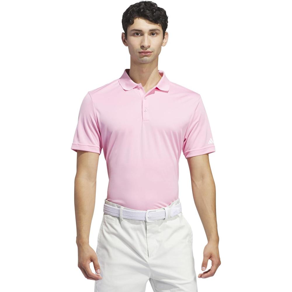 image:imageadidas mens Core Performance Primegreen Polo ShirtLight Pink
