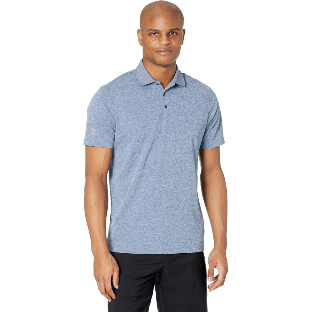 image:imageadidas mens Core Performance Primegreen Polo ShirtNoble Indigo Heather 23