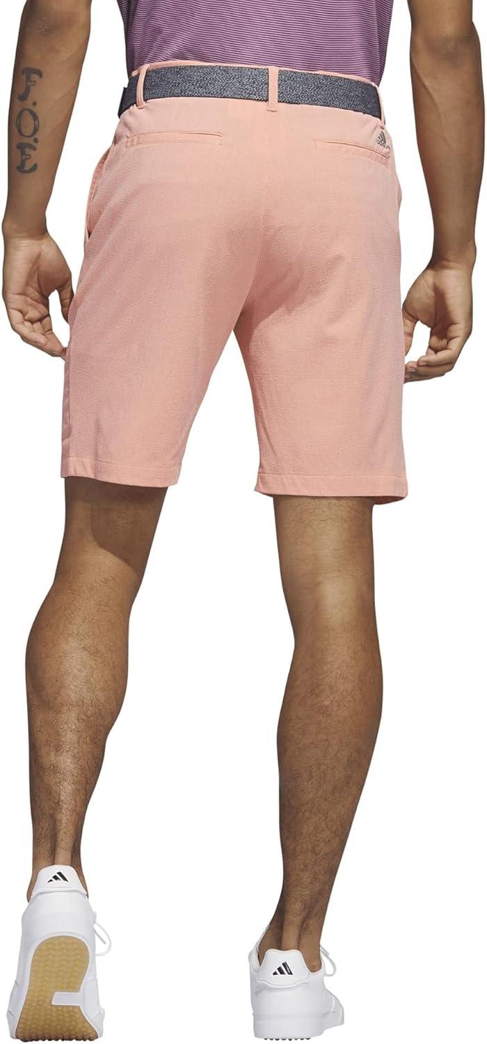 image:imageAdidas Mens Crosshatch Golf ShortsCoral Fusion