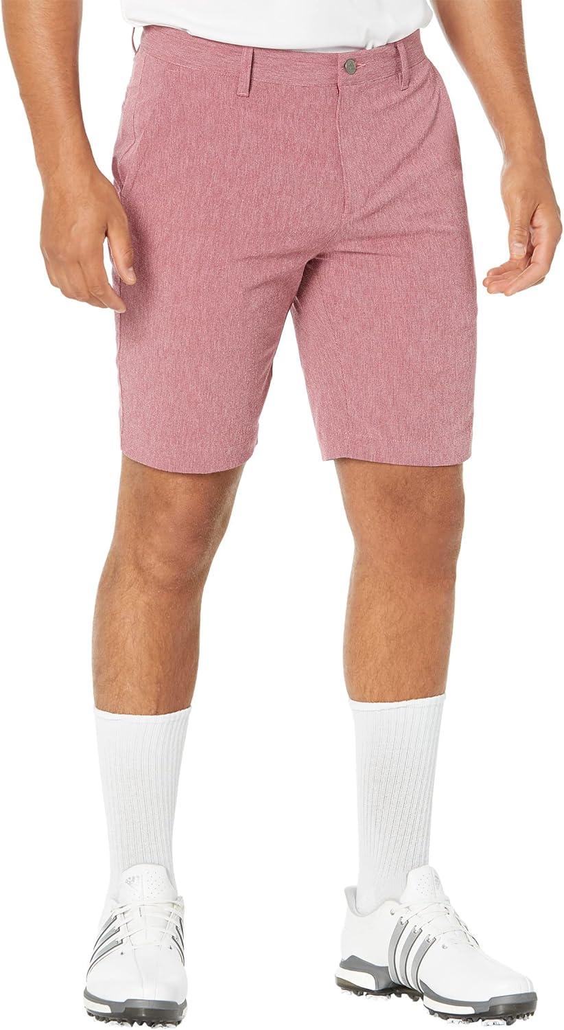 image:imageAdidas Mens Crosshatch Golf ShortsLegacy BurgundyWhite