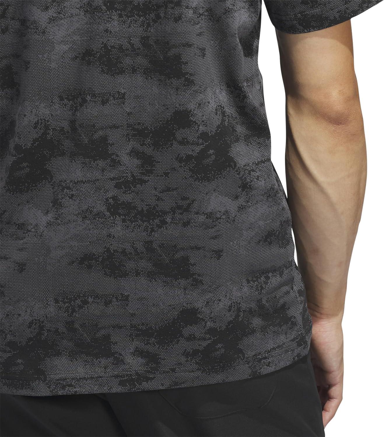 image:imageAdidas Mens Goto Printed Mesh Polo ShirtBlack