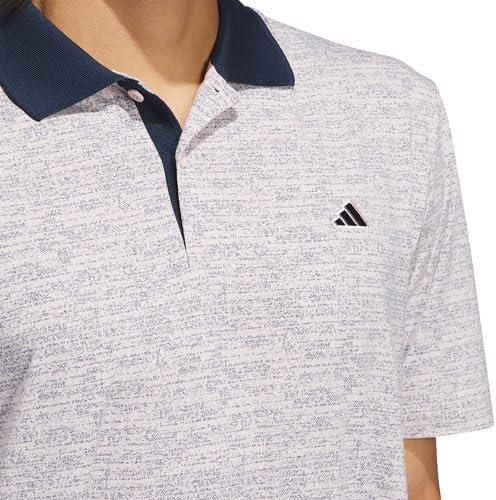 image:imageAdidas Mens Goto Printed Mesh Polo ShirtSandy Pink