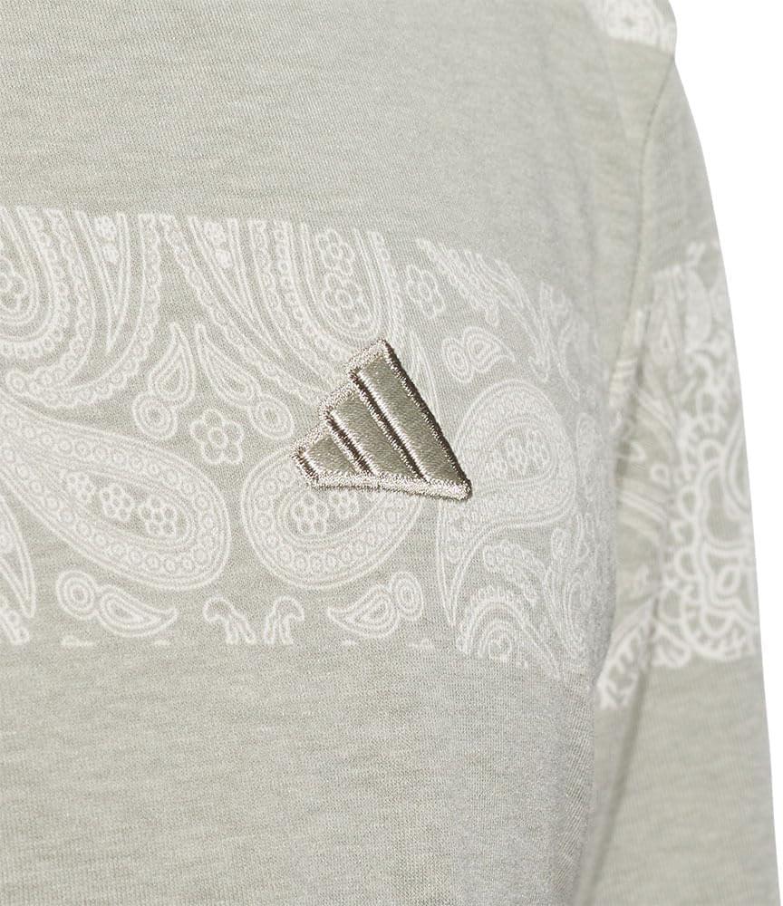 image:imageAdidas Mens Goto Printed Mesh Polo ShirtSilver Pebble Melange