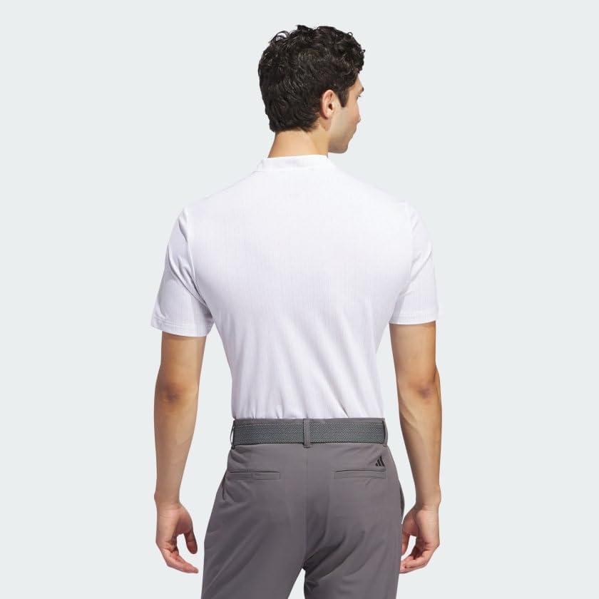 image:imageAdidas Mens Ultimate365 Printed Golf Polo ShirtWhiteGrey Two