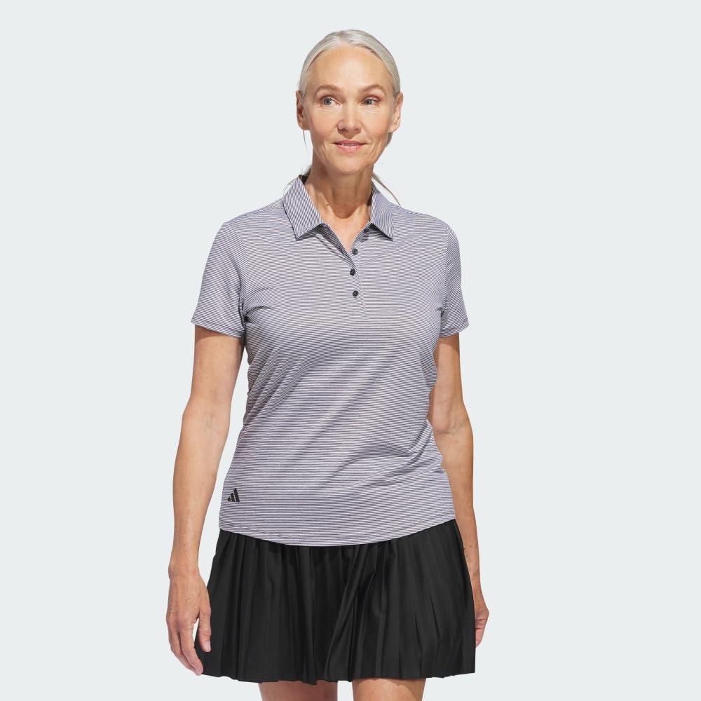 image:imageAdidas Womens Ottoman Short Sleeve Polo ShirtBlack