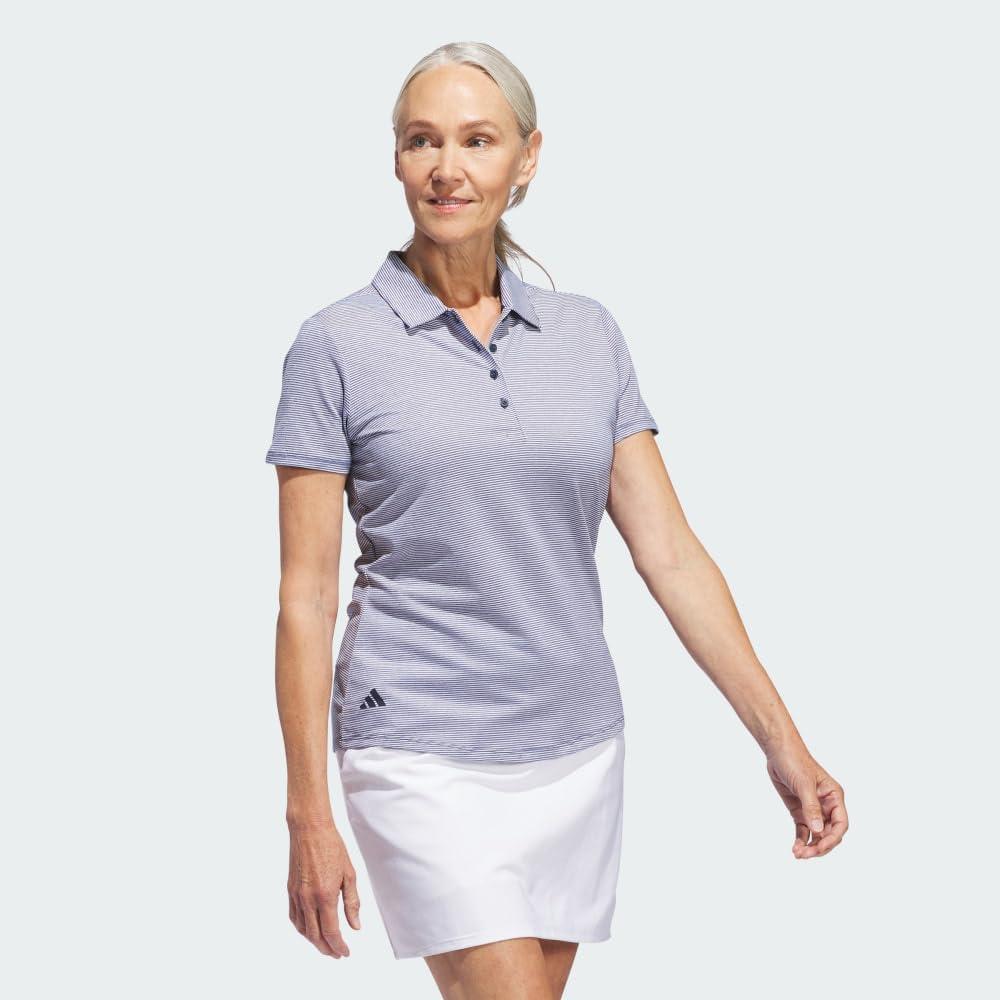 image:imageAdidas Womens Ottoman Short Sleeve Polo ShirtCollegiate Navy