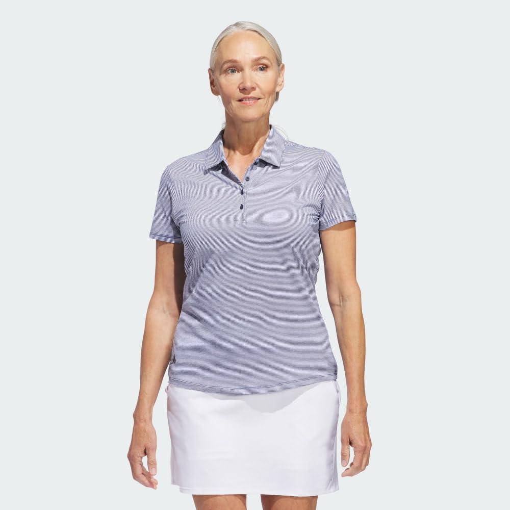 image:imageAdidas Womens Ottoman Short Sleeve Polo ShirtCollegiate Navy