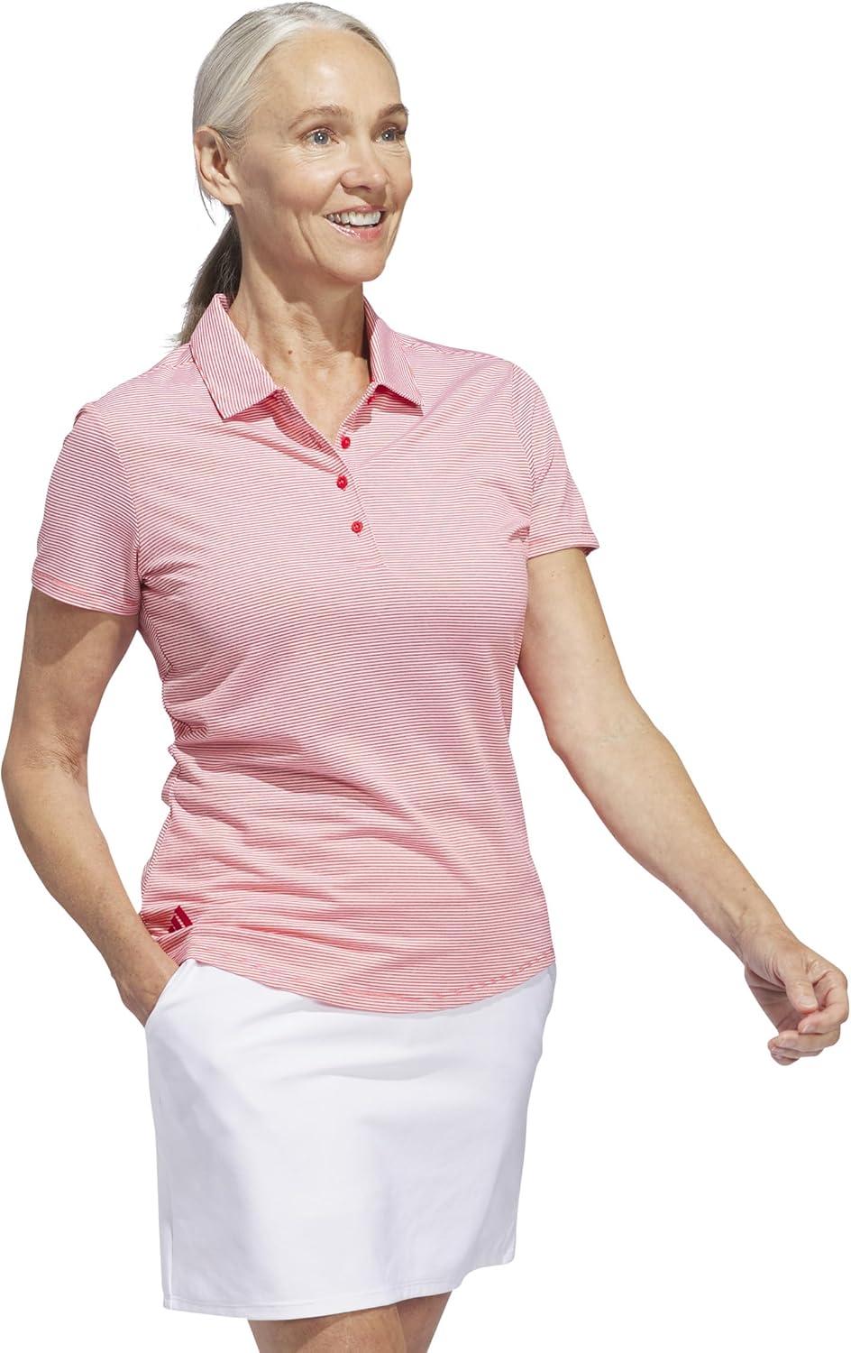 image:imageAdidas Womens Ottoman Short Sleeve Polo ShirtCollegiate Red