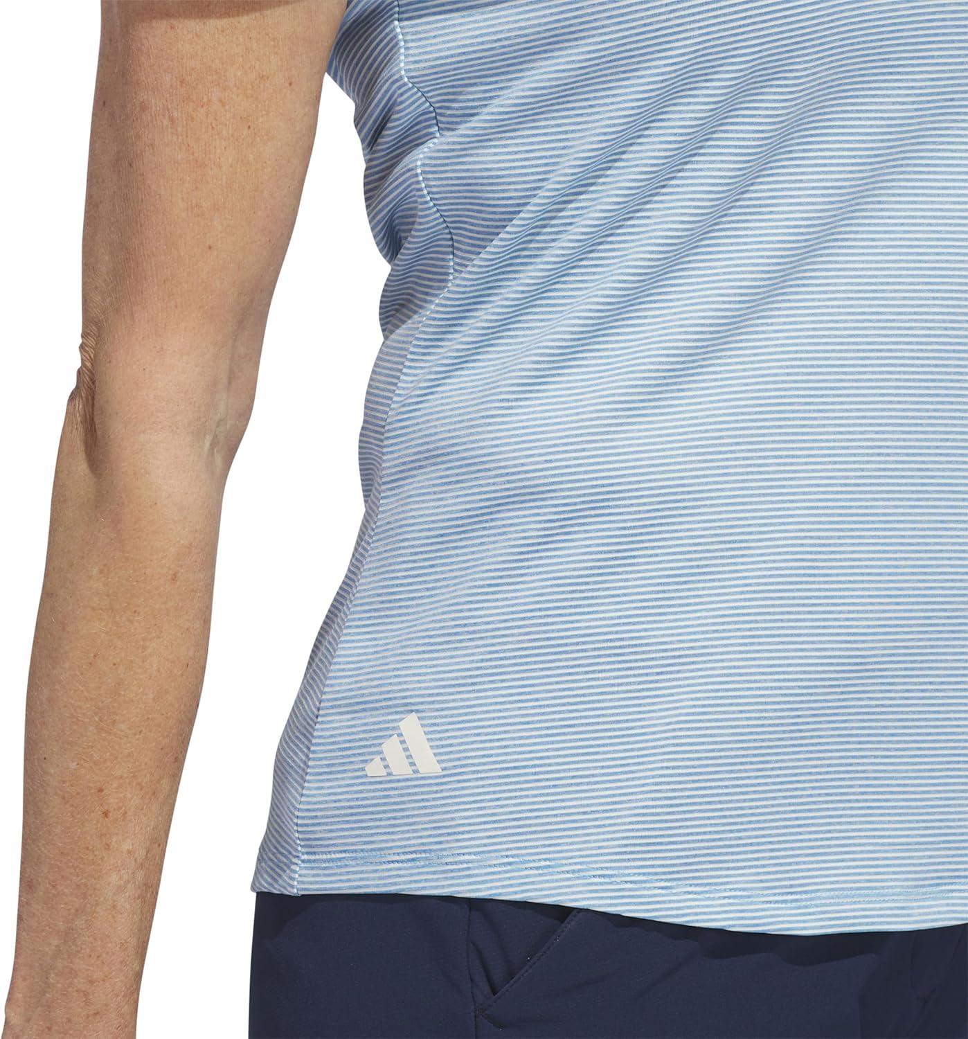 image:imageAdidas Womens Ottoman Short Sleeve Polo ShirtSemi Blue Burst