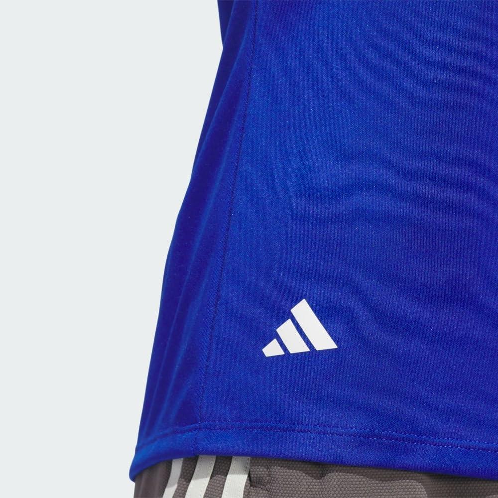 image:imageadidas Womens Solid Performance Short Sleeve Polo Shirt Womens Golf ShirtCollegiate Royal