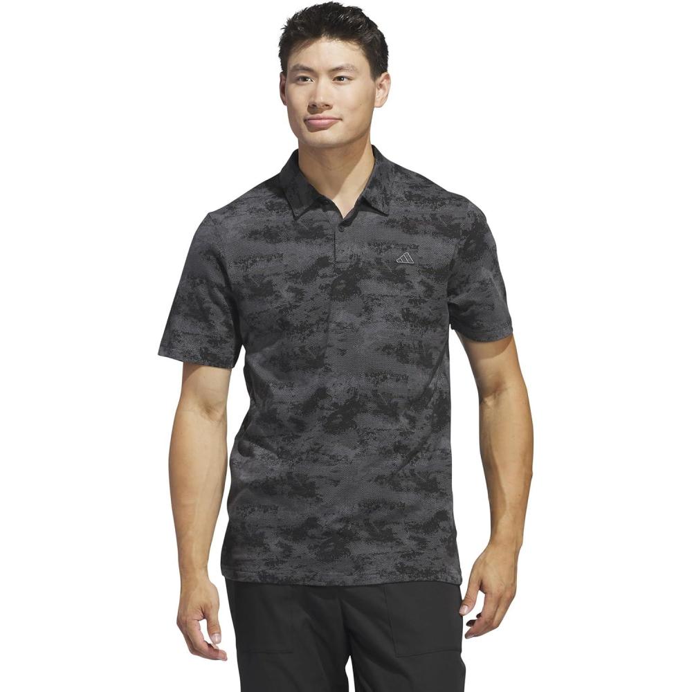 image:imageAdidas Mens Goto Printed Mesh Polo ShirtBlack