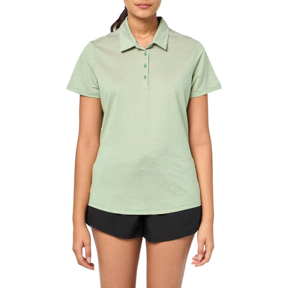 image:imageAdidas Womens Ottoman Short Sleeve Polo ShirtPreloved Green
