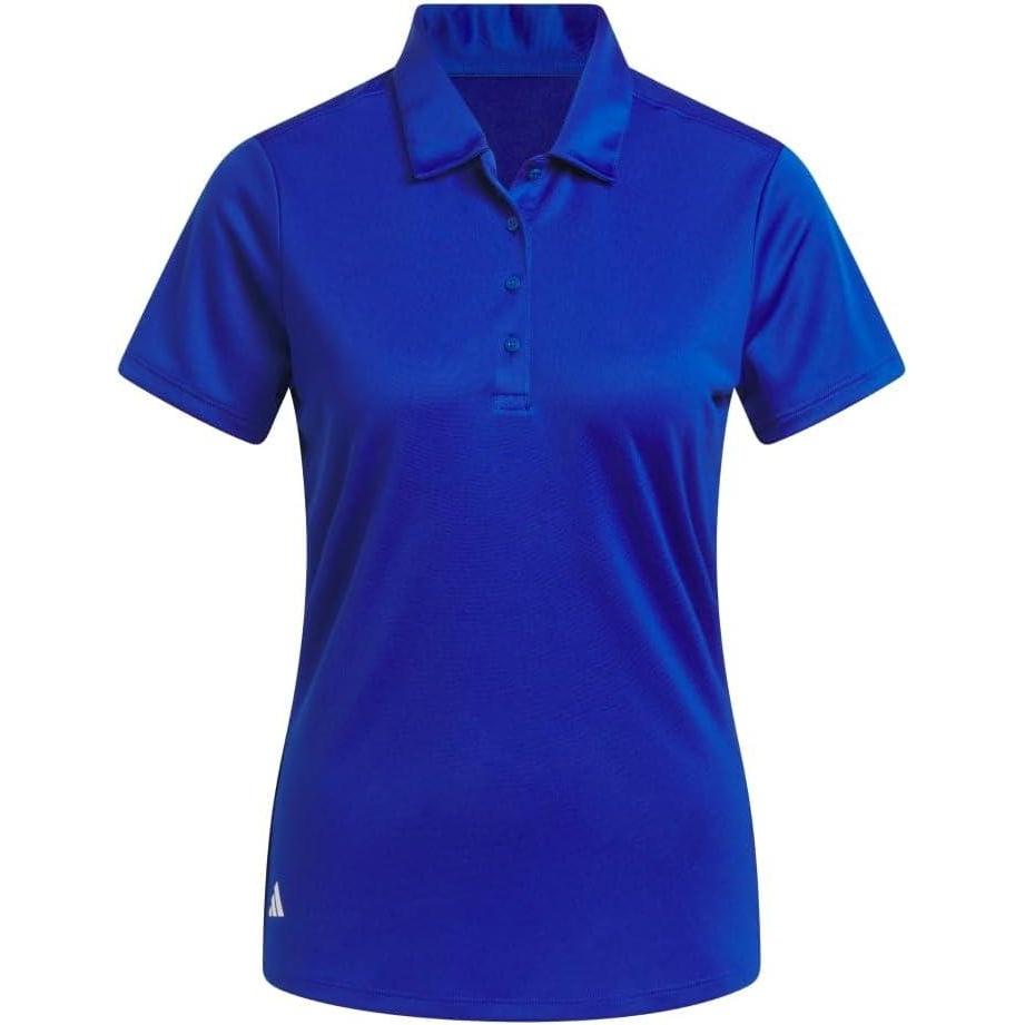 image:imageadidas Womens Solid Performance Short Sleeve Polo Shirt Womens Golf ShirtCollegiate Royal