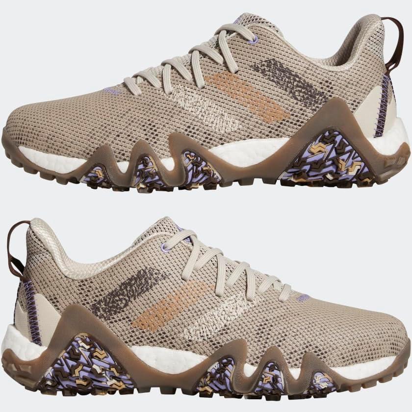 image:imageAdidas Mens Codechaos 22 Spikeless Golf ShoesClear BrownBrownLight Purple