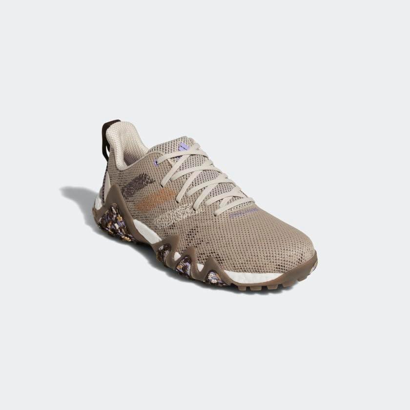 image:imageAdidas Mens Codechaos 22 Spikeless Golf ShoesClear BrownBrownLight Purple