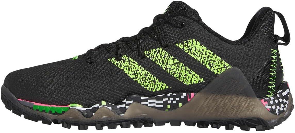 image:imageAdidas Mens Codechaos 22 Spikeless Golf ShoesCore BlackLucid LemonGray Five