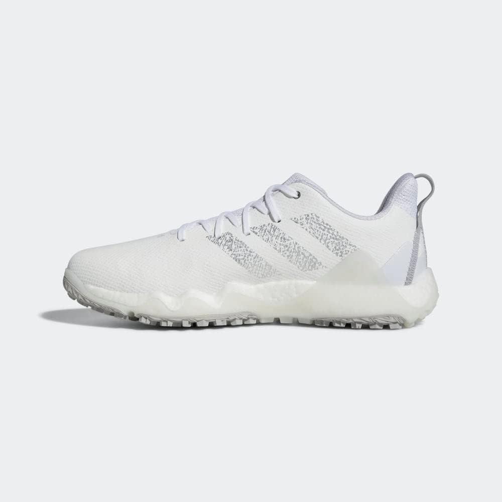 image:imageAdidas Mens Codechaos 22 Spikeless Golf ShoesFootwear WhiteSilver MetallicGrey Two