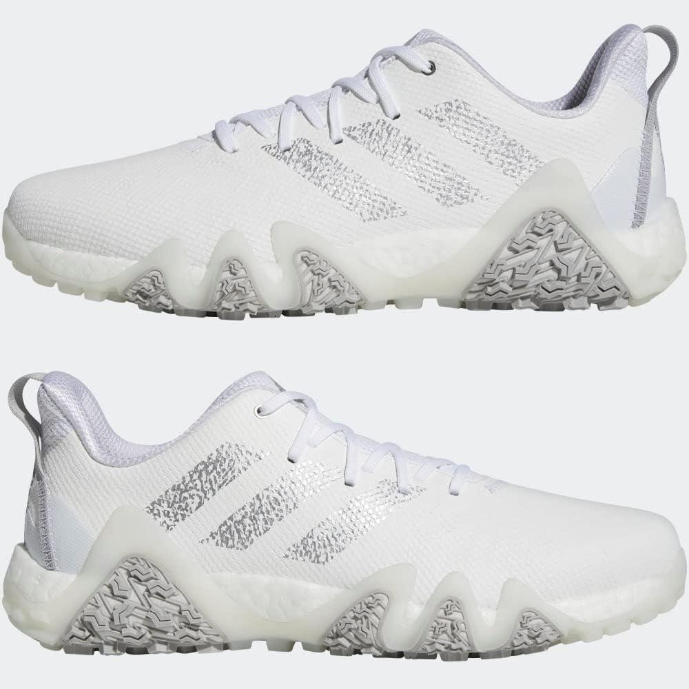 image:imageAdidas Mens Codechaos 22 Spikeless Golf ShoesFootwear WhiteSilver MetallicGrey Two