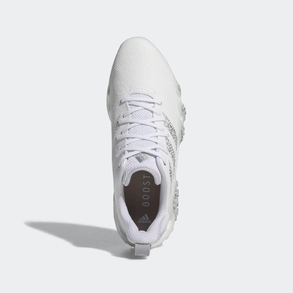 image:imageAdidas Mens Codechaos 22 Spikeless Golf ShoesFootwear WhiteSilver MetallicGrey Two