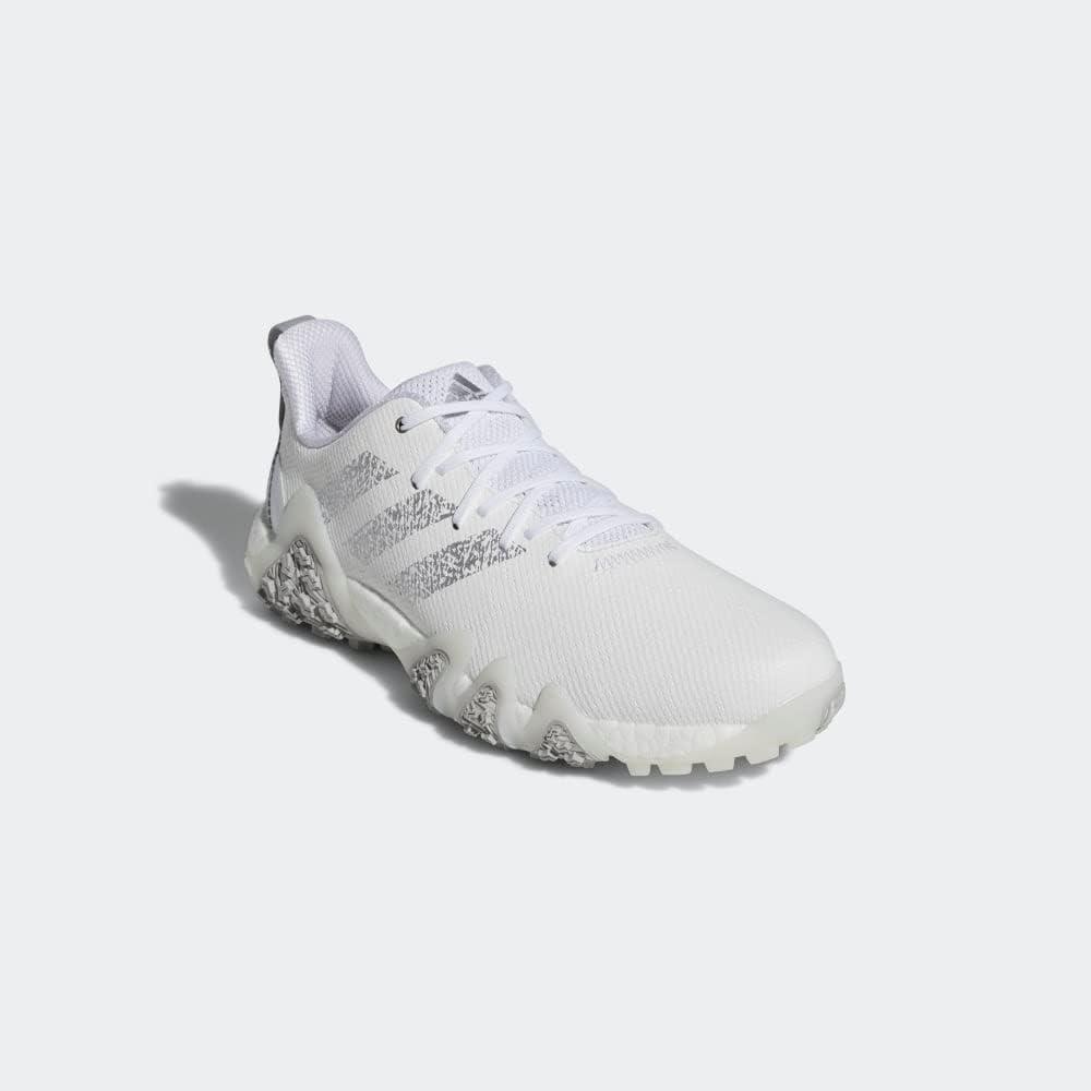 image:imageAdidas Mens Codechaos 22 Spikeless Golf ShoesFootwear WhiteSilver MetallicGrey Two