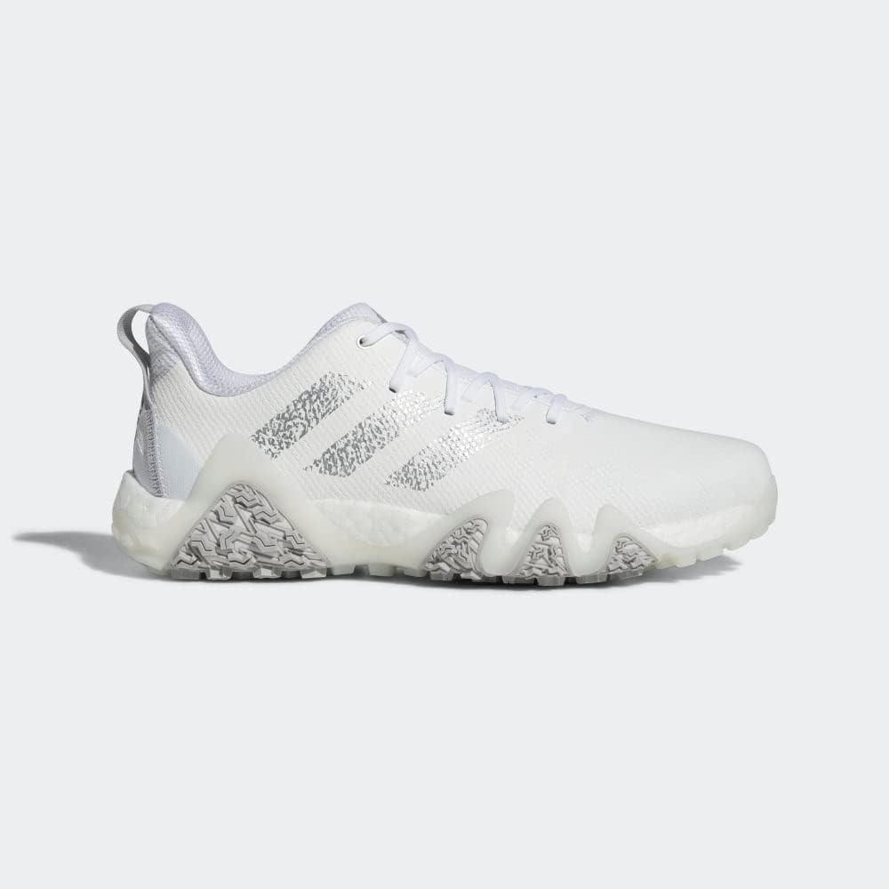 image:imageAdidas Mens Codechaos 22 Spikeless Golf ShoesFootwear WhiteSilver MetallicGrey Two