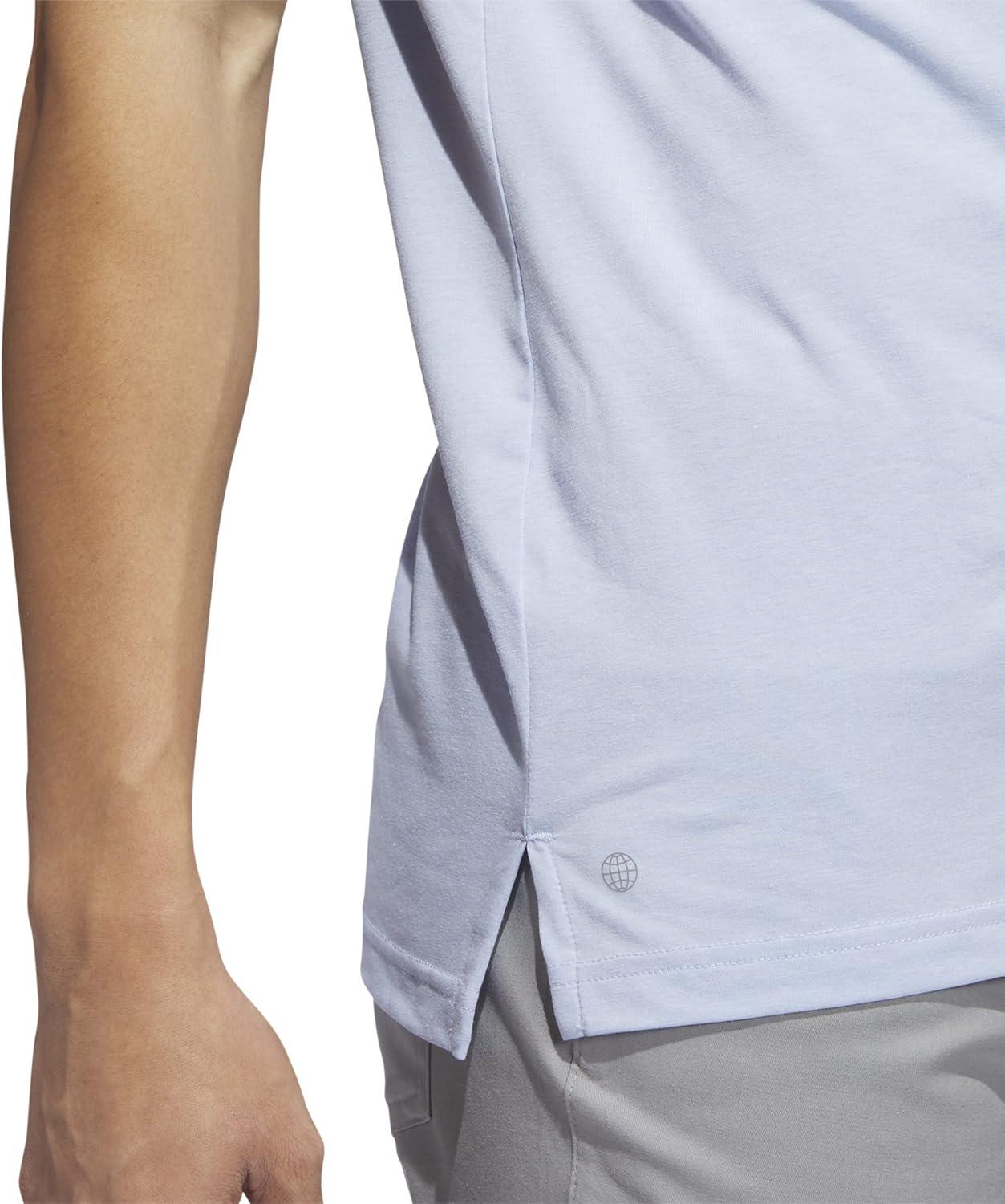 image:imageadidas Mens Goto Golf Polo ShirtBlue Dawn Melange
