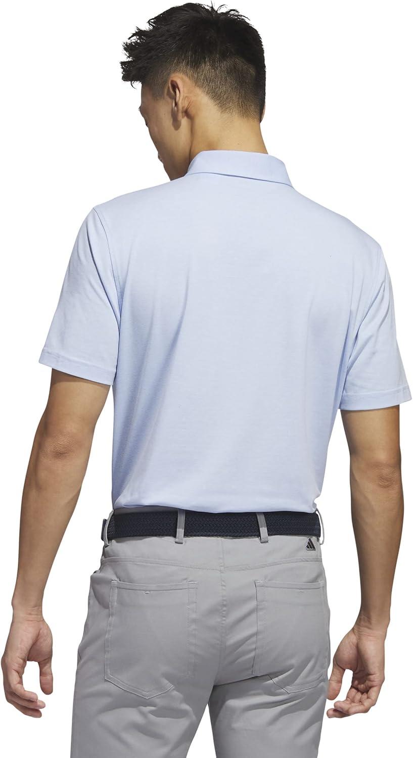 image:imageadidas Mens Goto Golf Polo ShirtBlue Dawn Melange