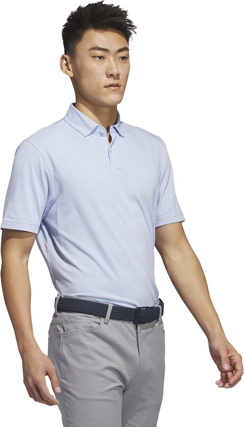 image:imageadidas Mens Goto Golf Polo ShirtBlue Dawn Melange