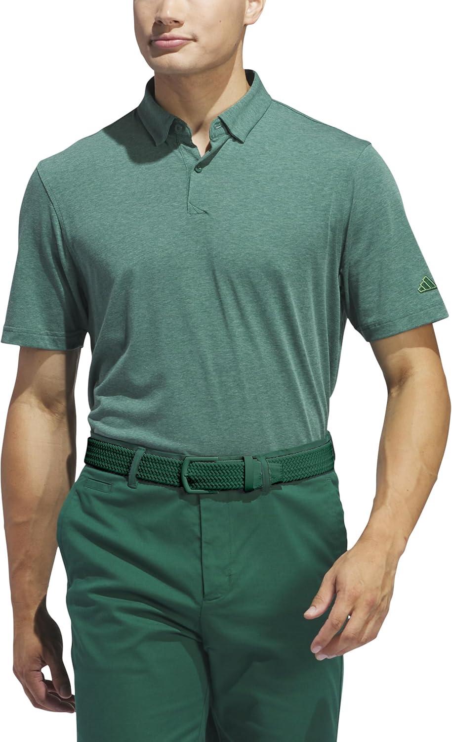 image:imageadidas Mens Goto Golf Polo ShirtCollegiate Green Melange