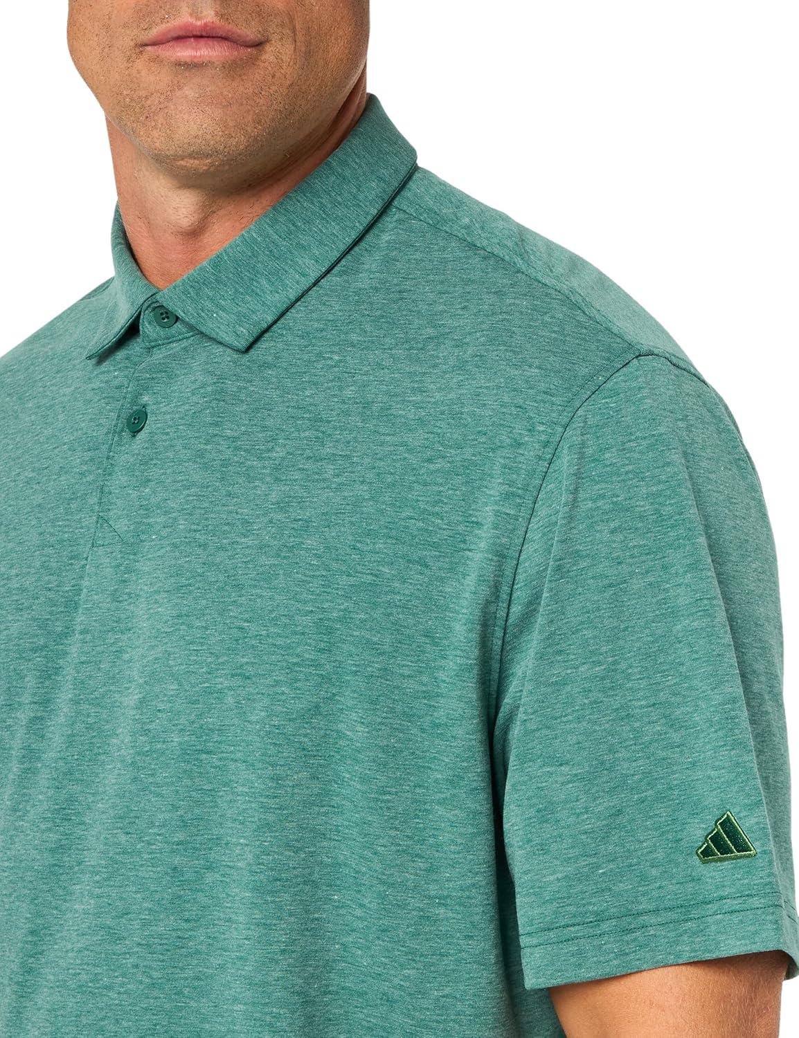 image:imageadidas Mens Goto Golf Polo ShirtCollegiate Green Melange