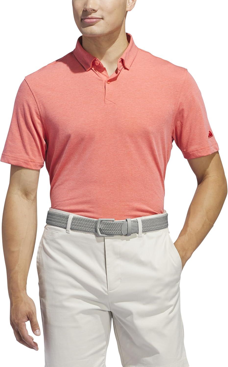image:imageadidas Mens Goto Golf Polo ShirtPreloved Scarlet Melange
