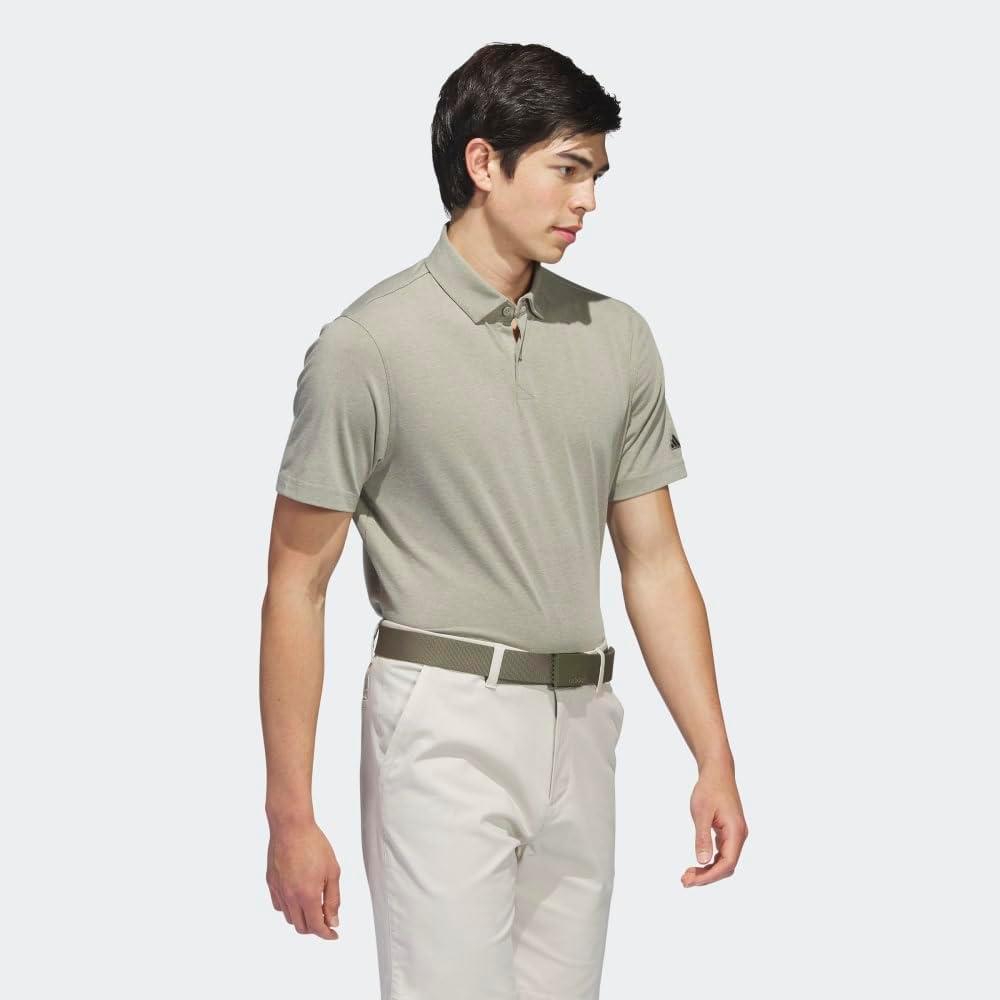 image:imageadidas Mens Goto Golf Polo ShirtSilver Pebble Melange