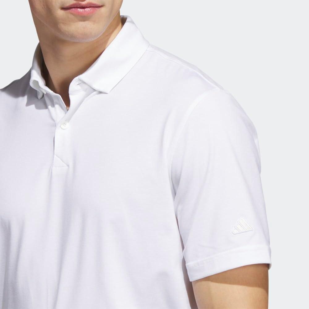 image:imageadidas Mens Goto Golf Polo ShirtWhite Melange