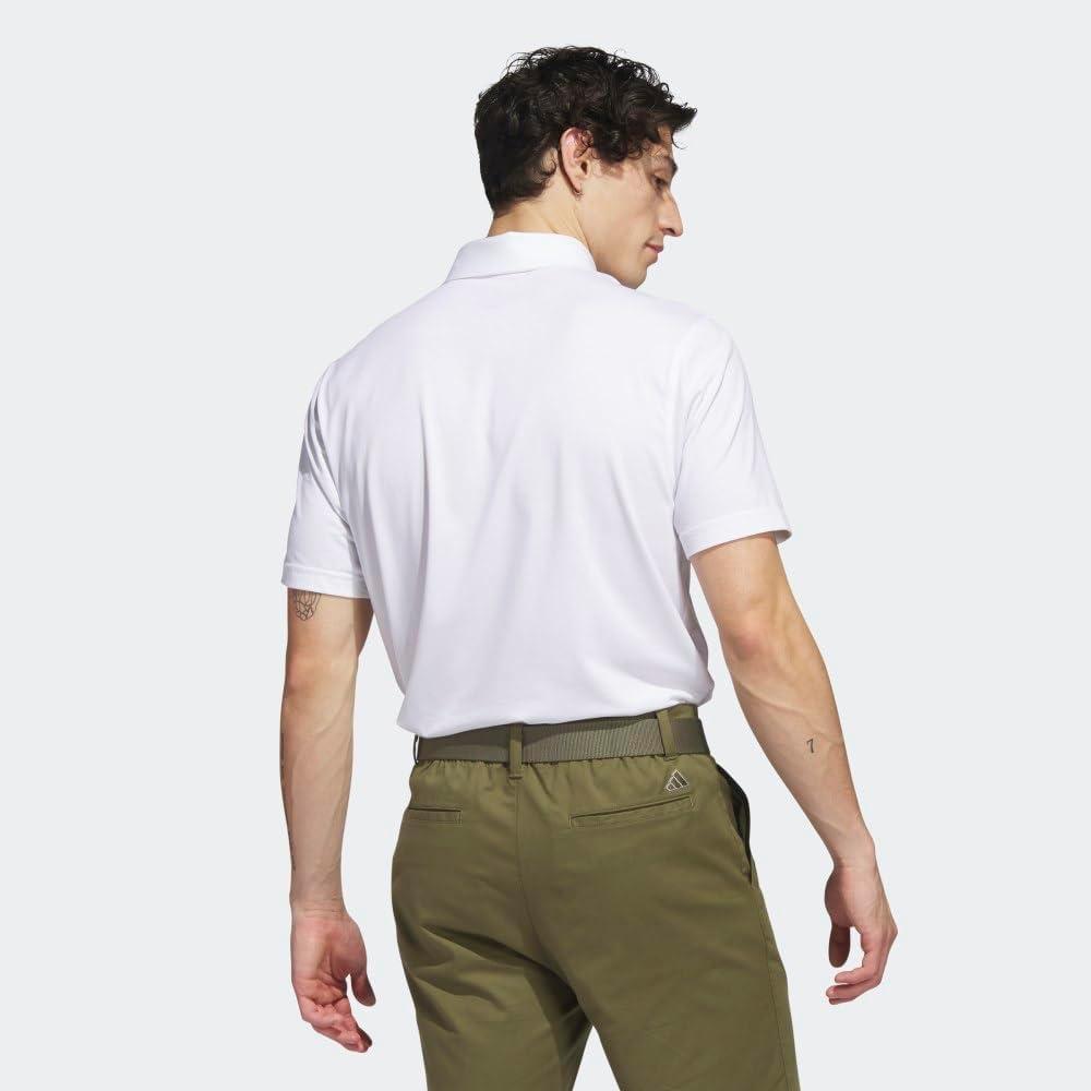 image:imageadidas Mens Goto Golf Polo ShirtWhite Melange