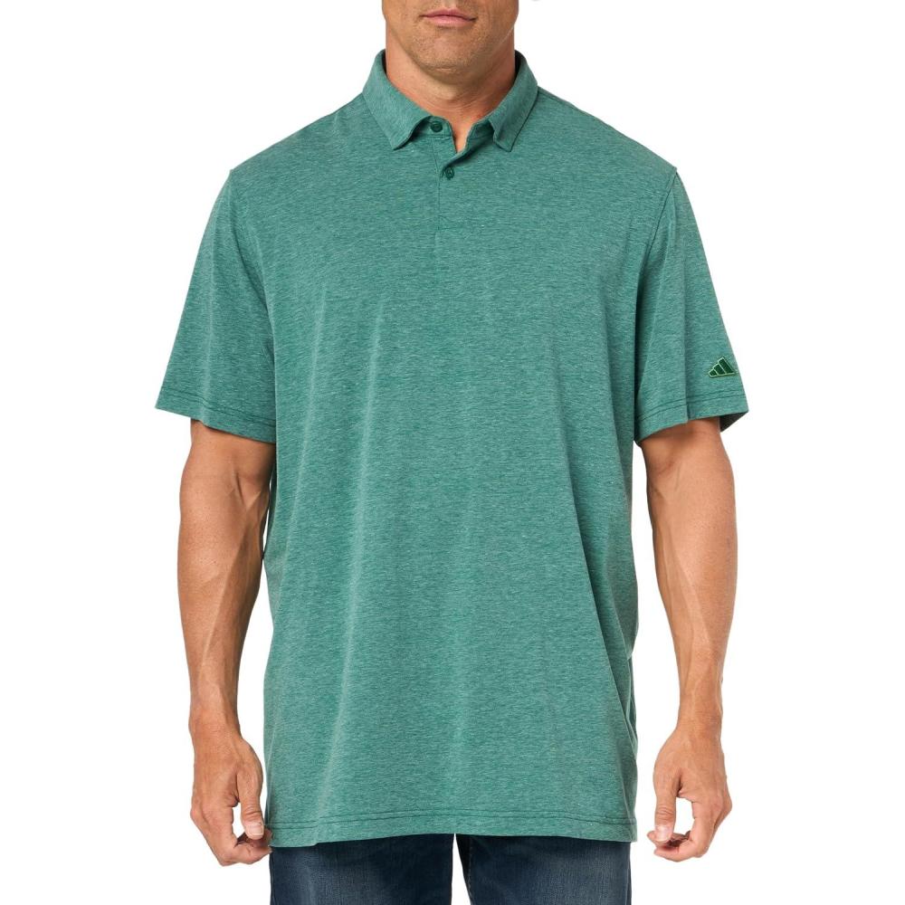 image:imageadidas Mens Goto Golf Polo ShirtCollegiate Green Melange